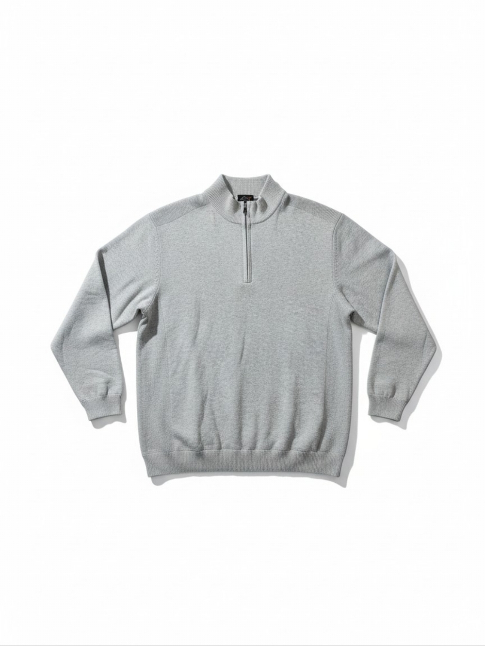 Greg Norman XL Gray Quarter Zip Wool Blend Golf Sweater